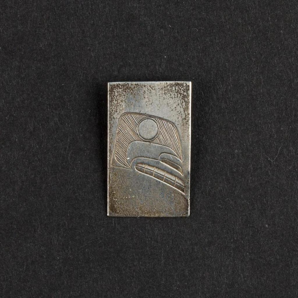 Barry Wilson - a rectangular hand carved silver pendant