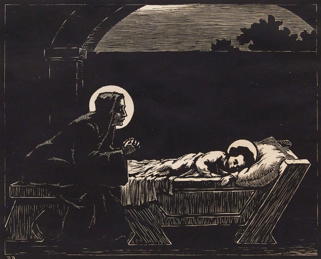 Rodolphe Duguay (1891-1973) - La Vierge-Mère; Le Brassin de Savon; Ferme Québecoise; La Croix de Chemin