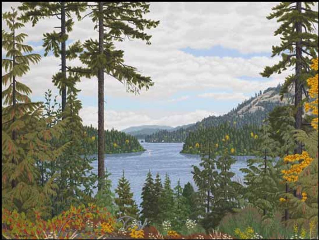 Edward John (E. J.) Hughes (1913-2007) - Looking North over Shawnigan Lake