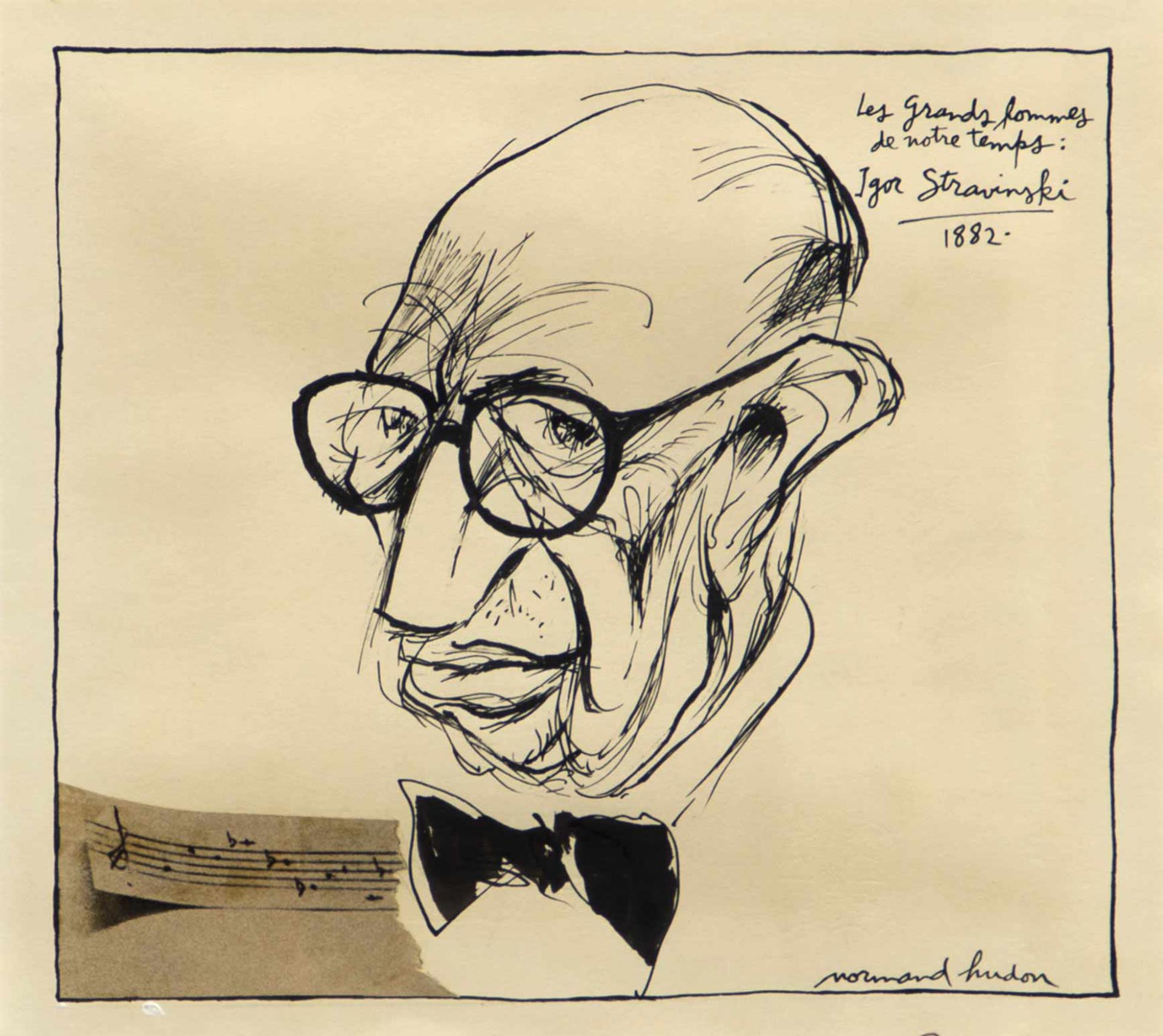 Normand Hudon (1929-1997) - Igor Stravinski (1882-), n.d.