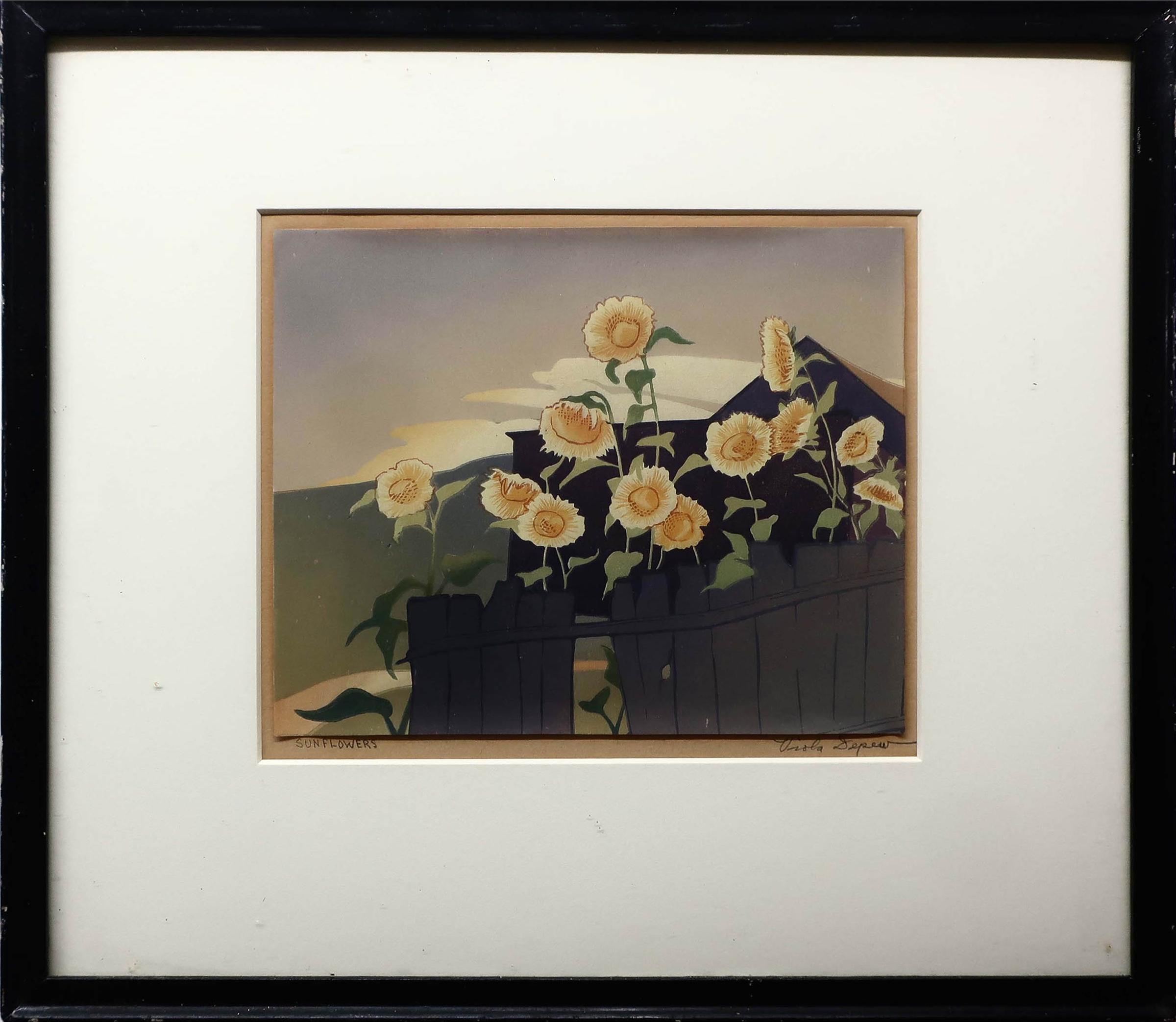 Verna Viola Depew (1894-1992) - Sunflowers