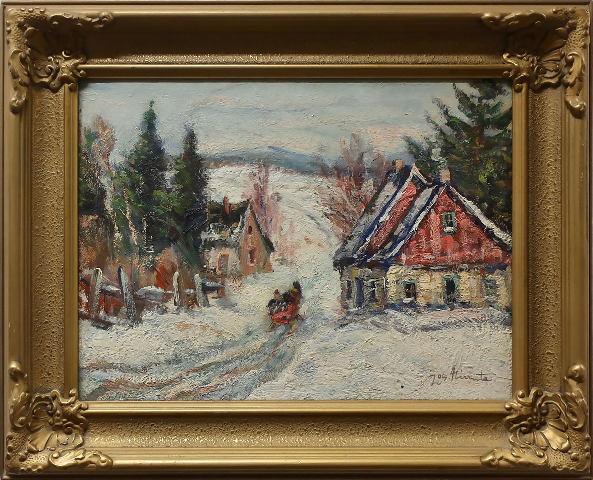 Joseph Giunta (1911-2001) - Between Ste Adele & St. Sauveur, Laurentians, Que.