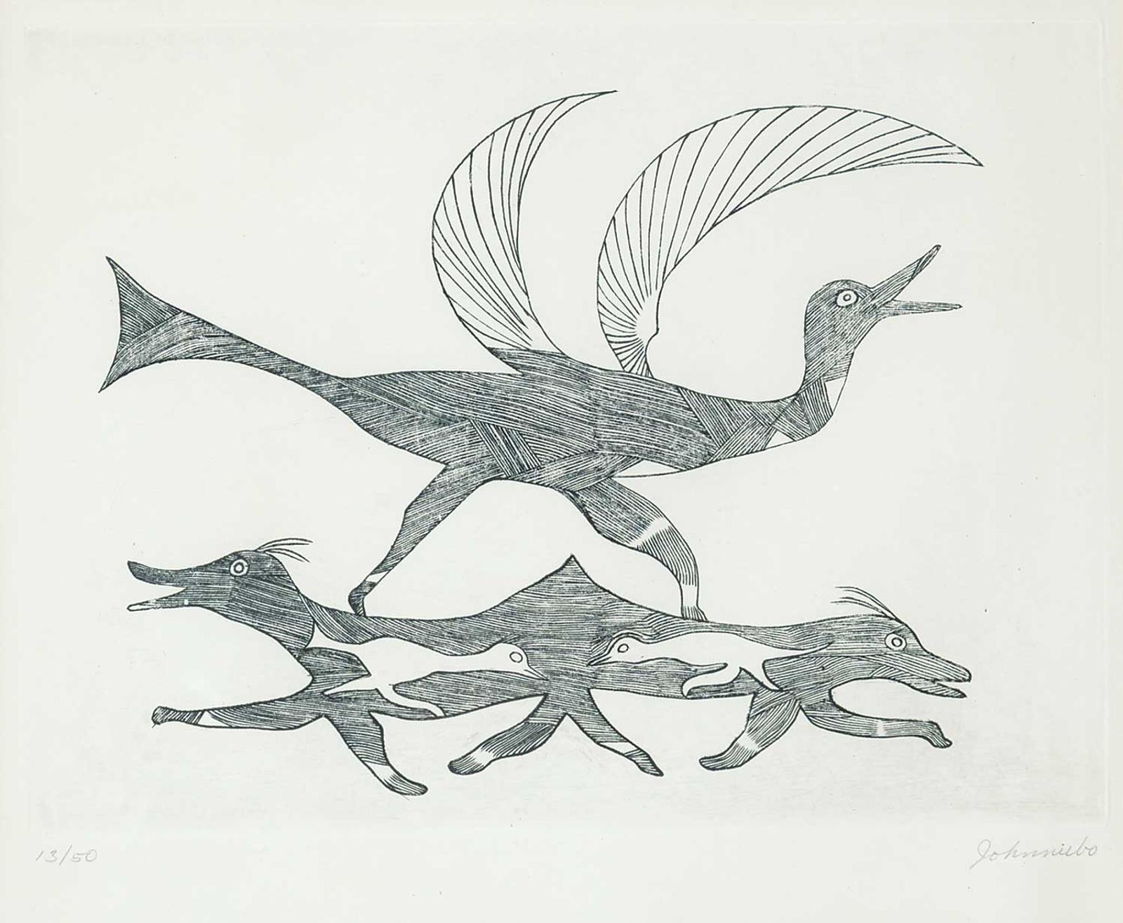 Ashevak - Untitled - Bird and Animals  #13/50