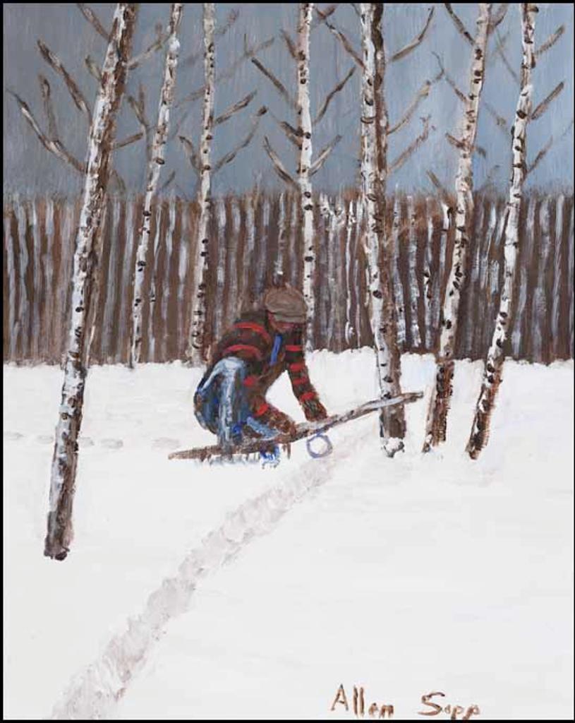 Allen Fredrick Sapp (1929-2015) - Snaring the Rabbit