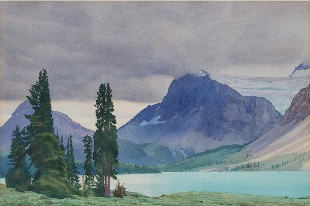 Walter Joseph (W.J.) Phillips (1884-1963) - Bow Lake And The Crowfoot Glacier