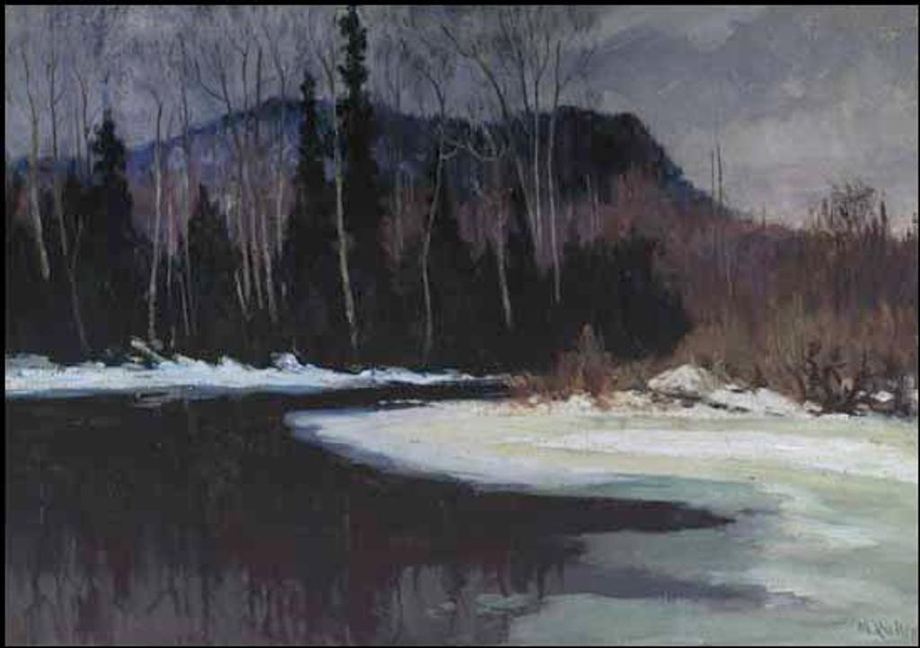 Maurice Galbraith Cullen (1866-1934) - Spring, The Cache River, Mount Tremblant, Quebec