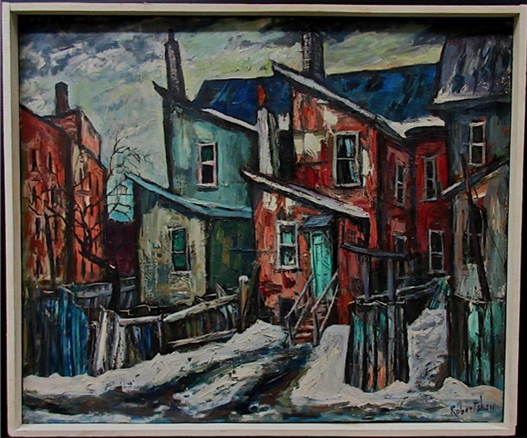 Ross Robertshaw (1919-1986) - Untitled (Back Houses - Toronto)