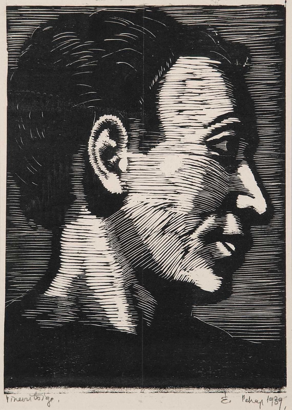 Eric Konstantin Pehap (1912-1971) - Untitled - Side Profile
