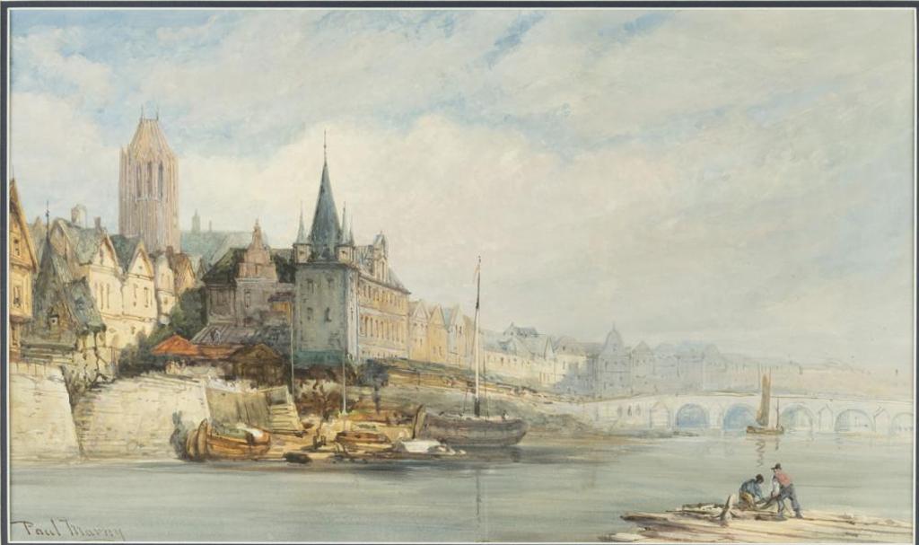 Paul Marney (1829-1914) - On the Rhine