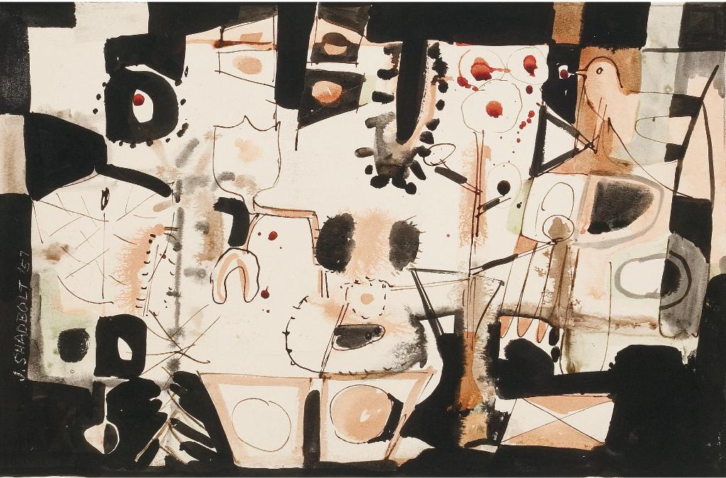 Jack Leaonard Shadbolt (1909-1998) - Abstract Studies (A Pair)