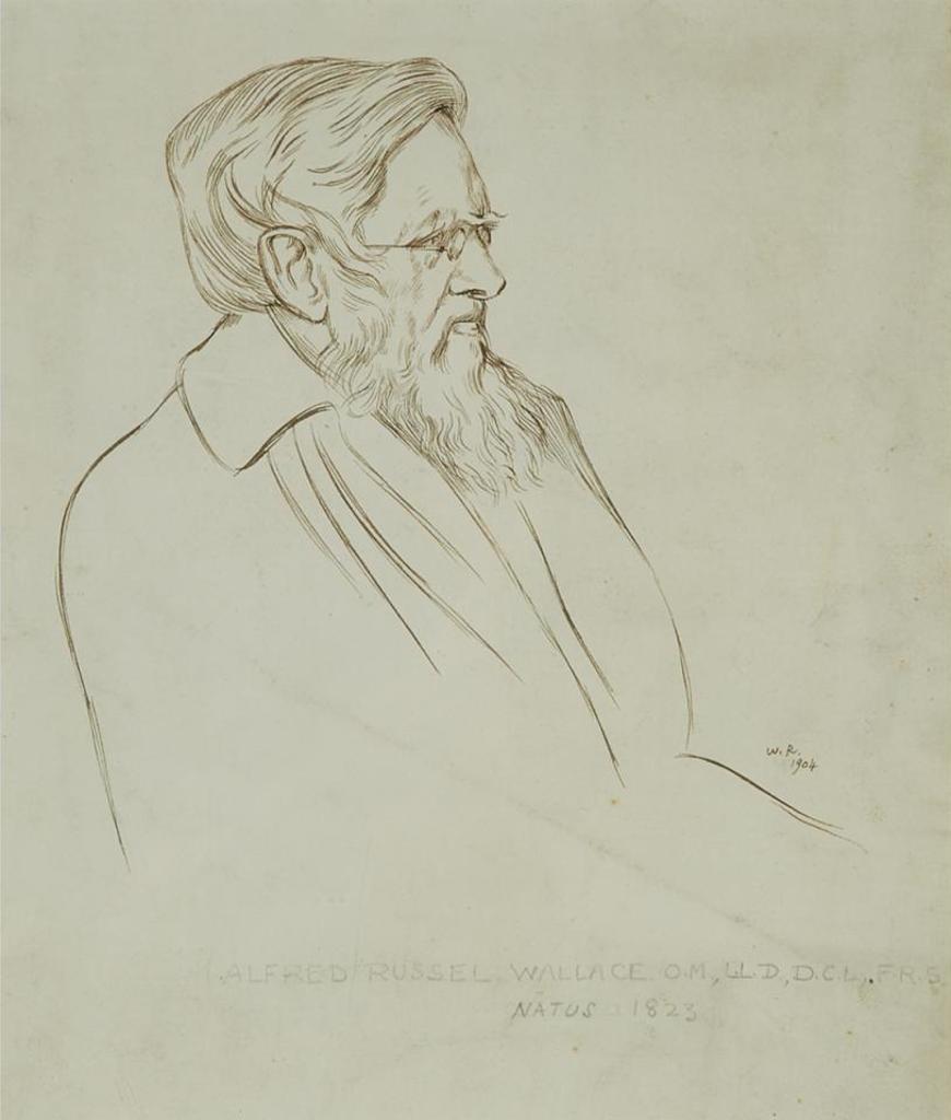 Sir William Rothenstein (1872-1945) - Dr. Alfred Russel Wallace Om, Lld, Dcl, Frs (Born 1823)