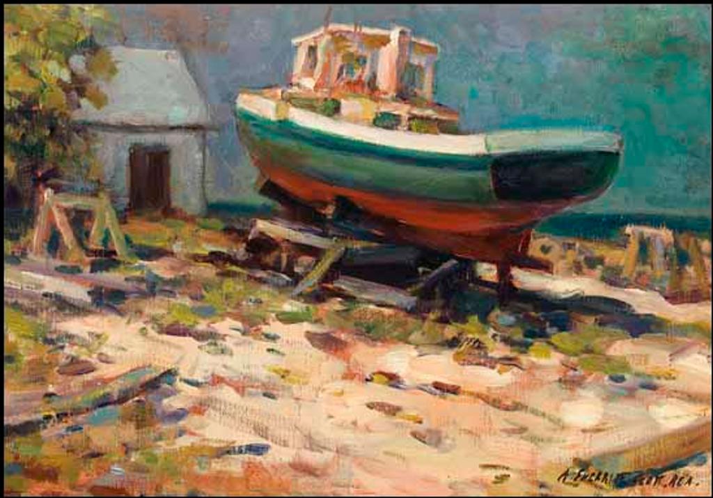 Adam Sherriff Scott (1887-1980) - Boat Yard, Martha's Vineyard