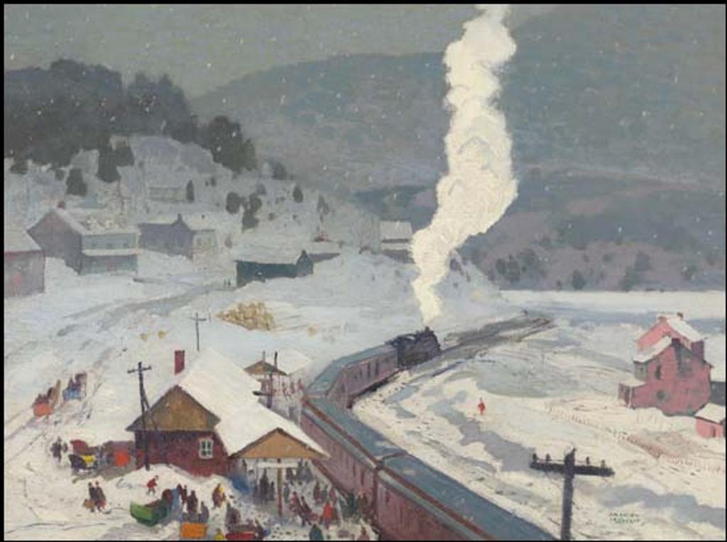 George Franklin Arbuckle (1909-2001) - Arriving at the Station