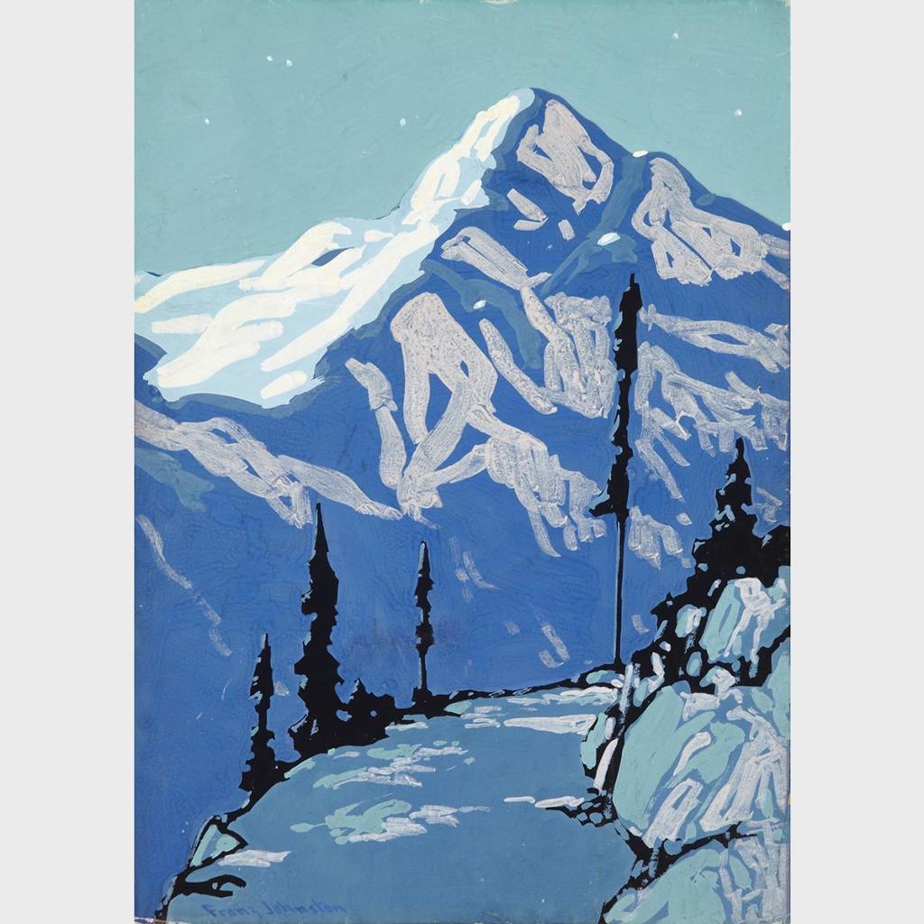 Frank (Franz) Hans Johnston (1888-1949) - Night Above Lake Louise