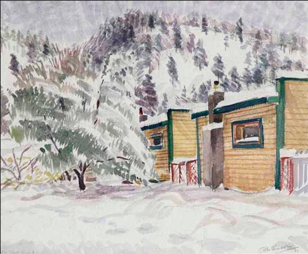 John Ensor (1905-1995) - Cabins, Fraser Canyon, BC (02665/2013-2683)