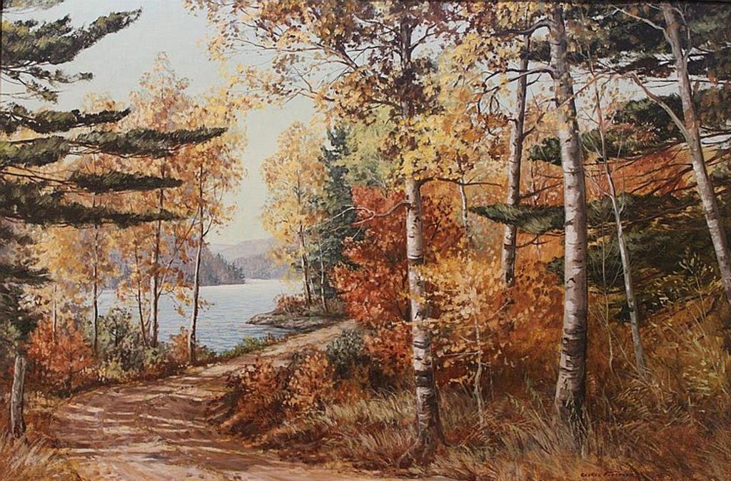 George Fletcher (1914-1987) - AUTUMN ON KERSHOG LAKE