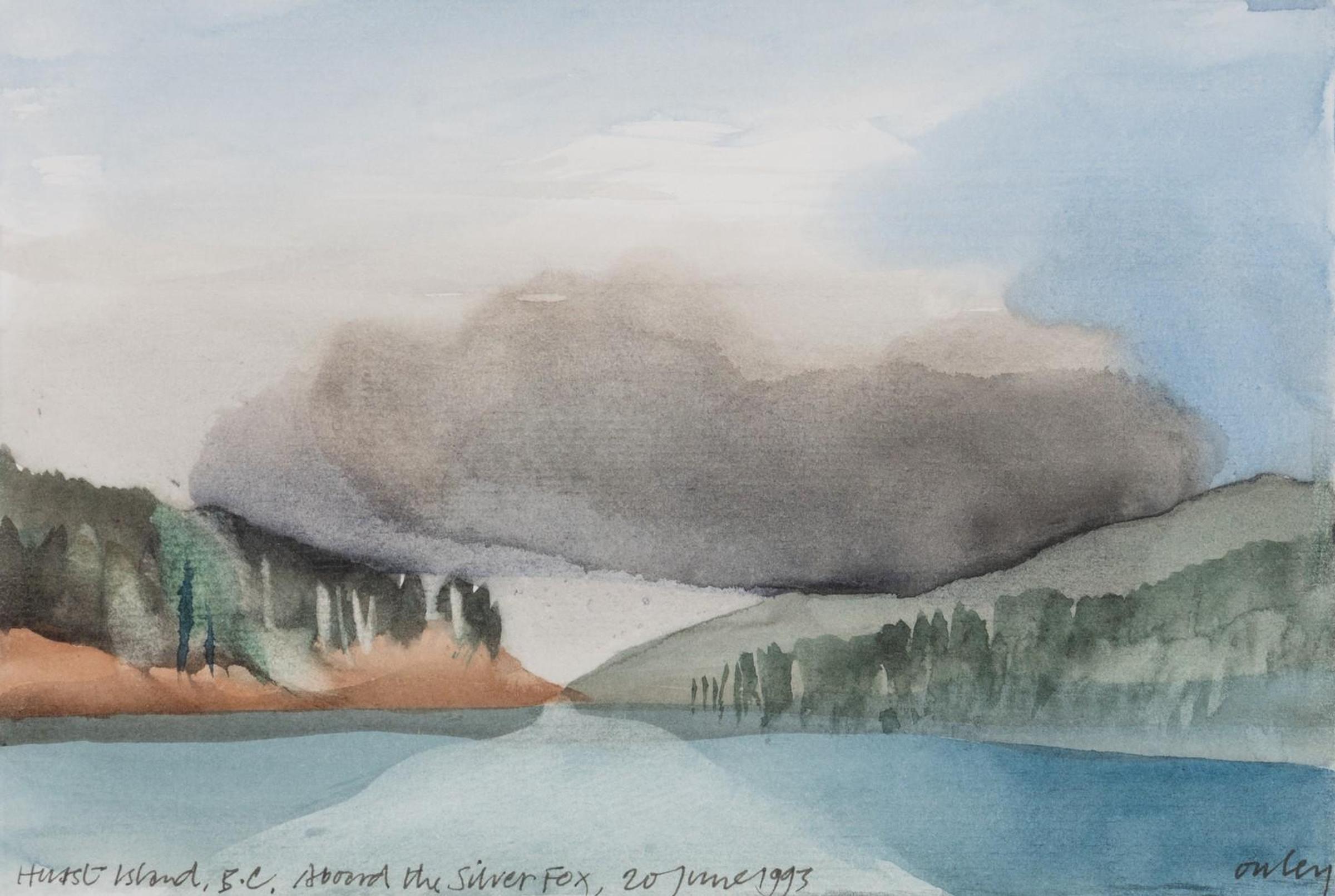 Norman Anthony (Toni) Onley (1928-2004) - Hurst Island, B.C., Aboard the Silver Fox
