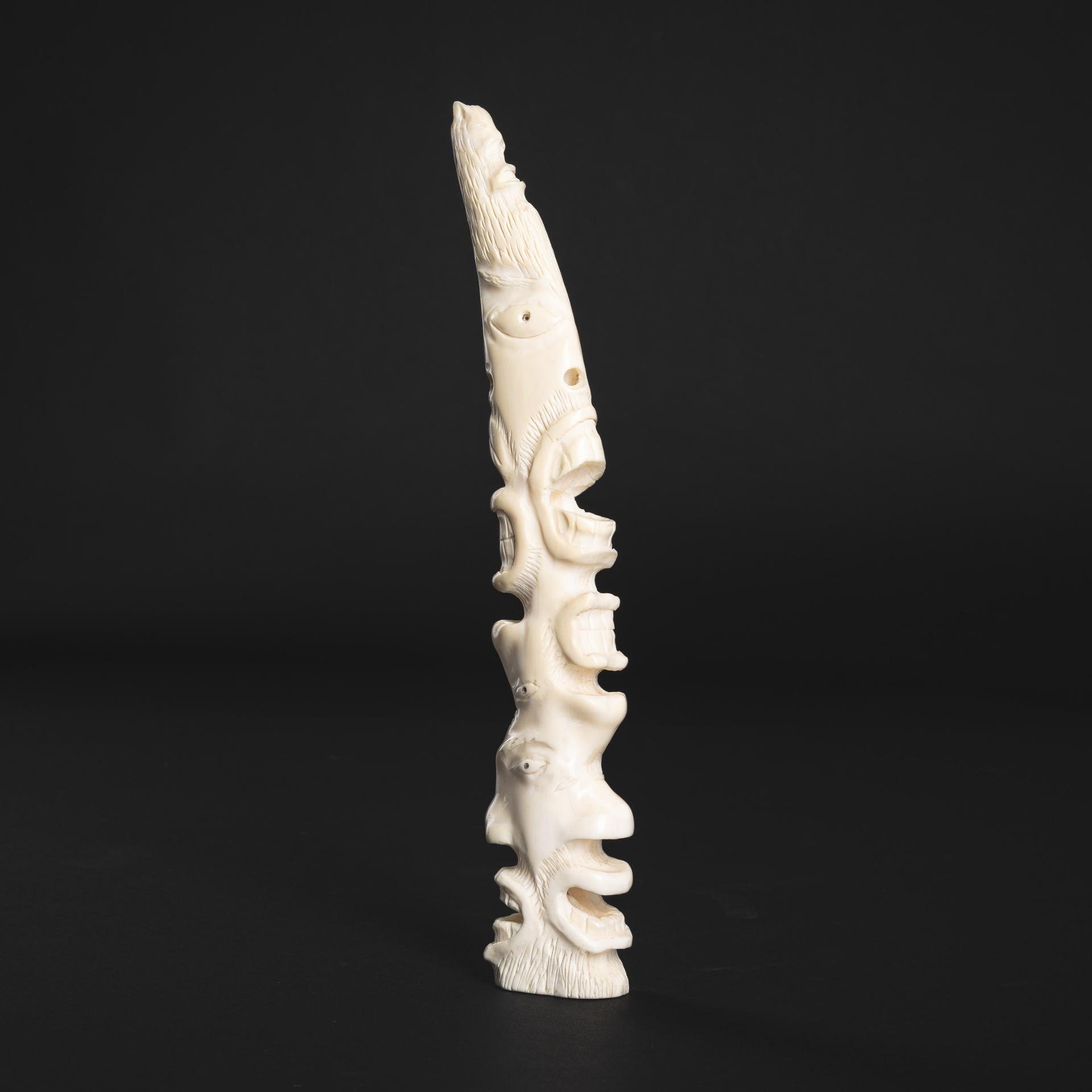 Ronald Nookeiqulak - Carved Ivory Walrus Tusk