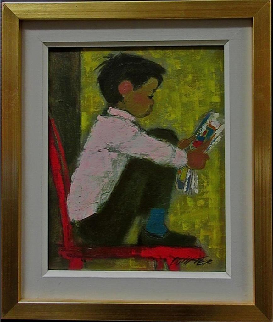 William Arthur Winter (1909-1996) - Untitled (Young Boy Reading Comics)