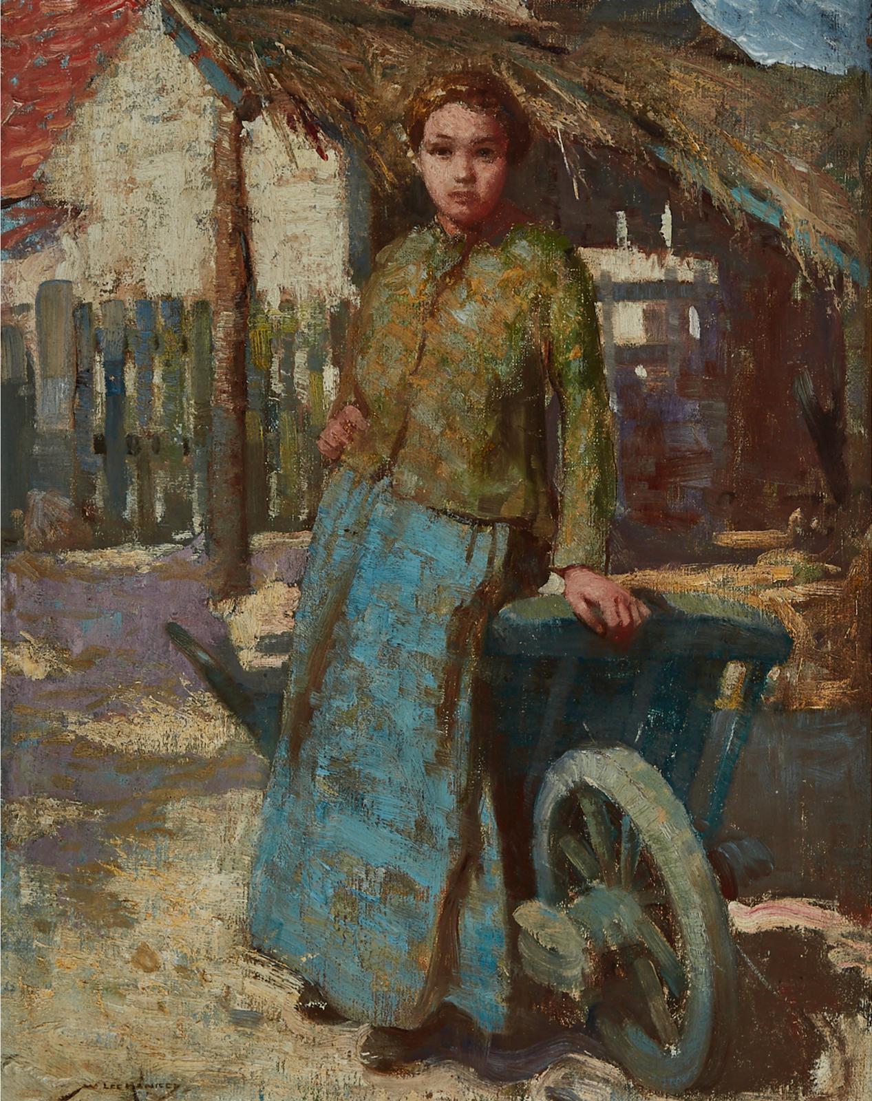 William Lee-Hankey (1869-1952) - French Farm Girl With A Barrow