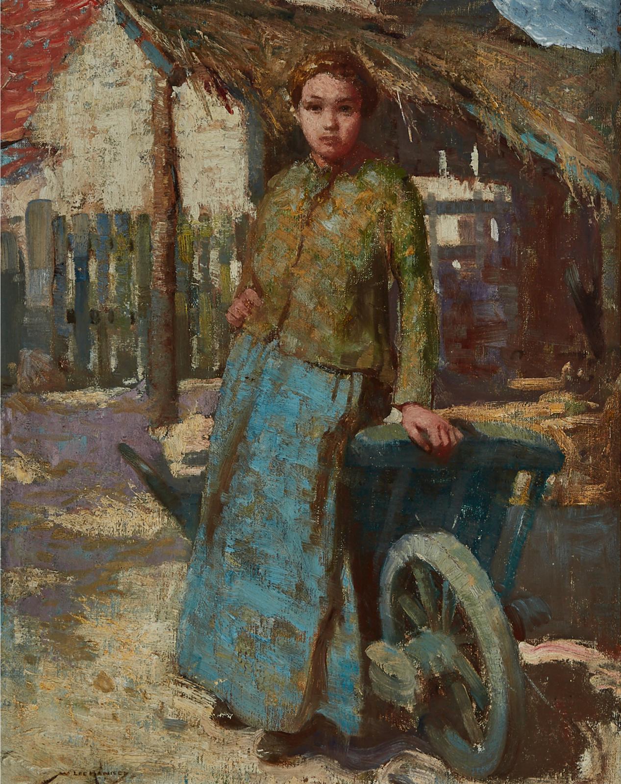 William Lee-Hankey (1869-1952) - French Farm Girl With A Barrow