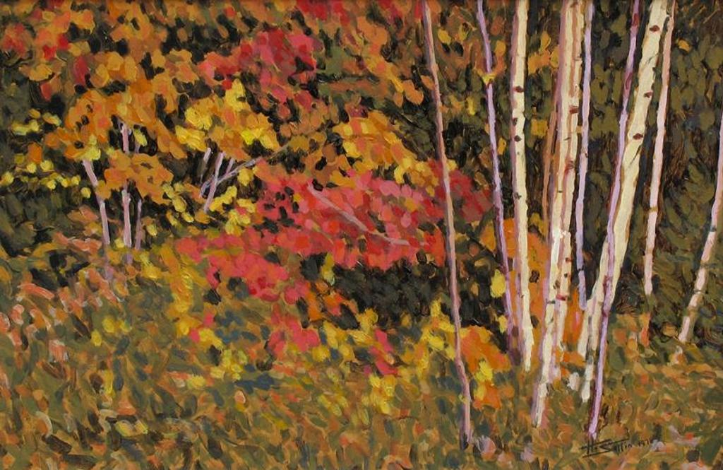Herbert Otto (Herb) Sellin (1943) - Birches, Algonquin Park, Ontario; 1978
