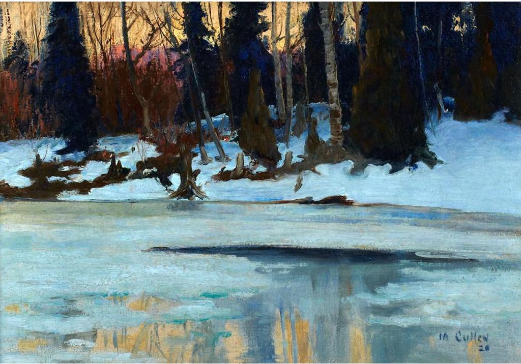 Maurice Galbraith Cullen (1866-1934) - Winter Evening In The Laurentians