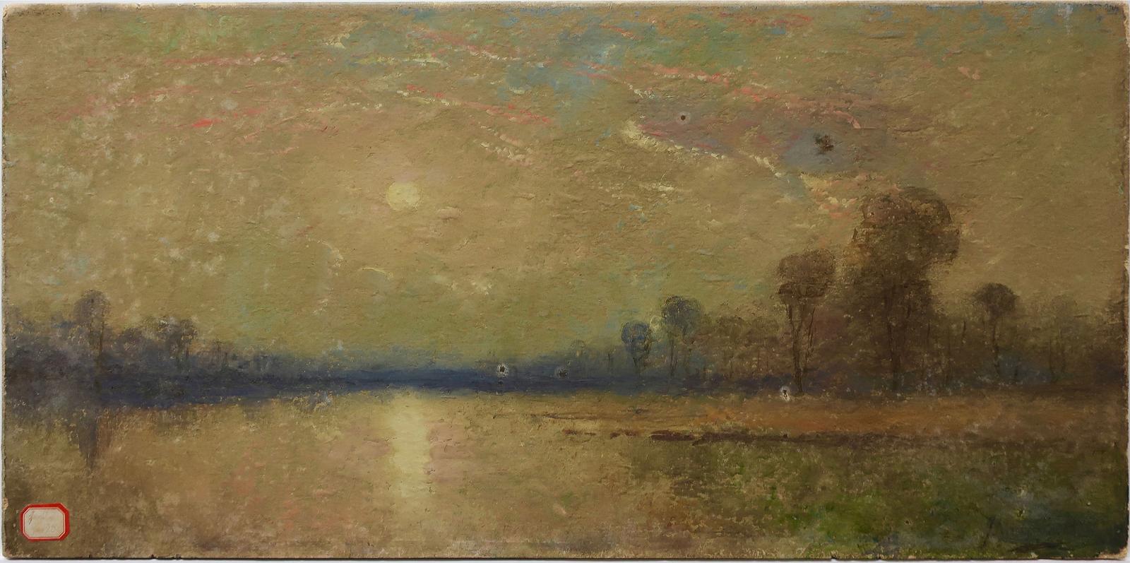 John A. Hammond (1843-1939) - Sunset Over Lake