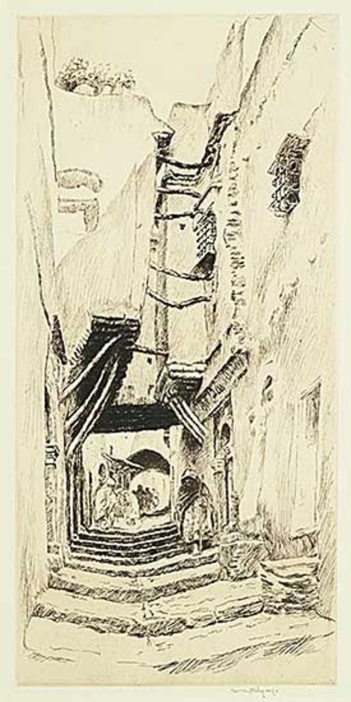 Eby Kerr (1889-1946) - Untitled - Back Street