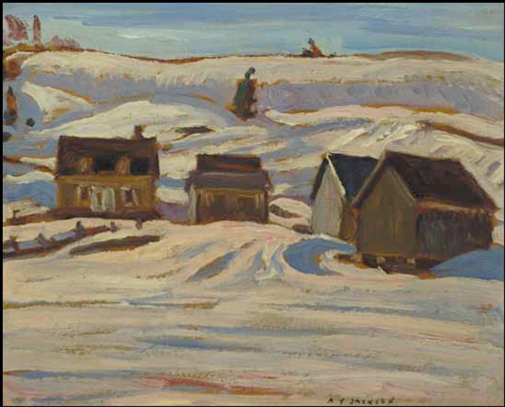 Alexander Young (A. Y.) Jackson (1882-1974) - Old Farm Buildings, Quebec