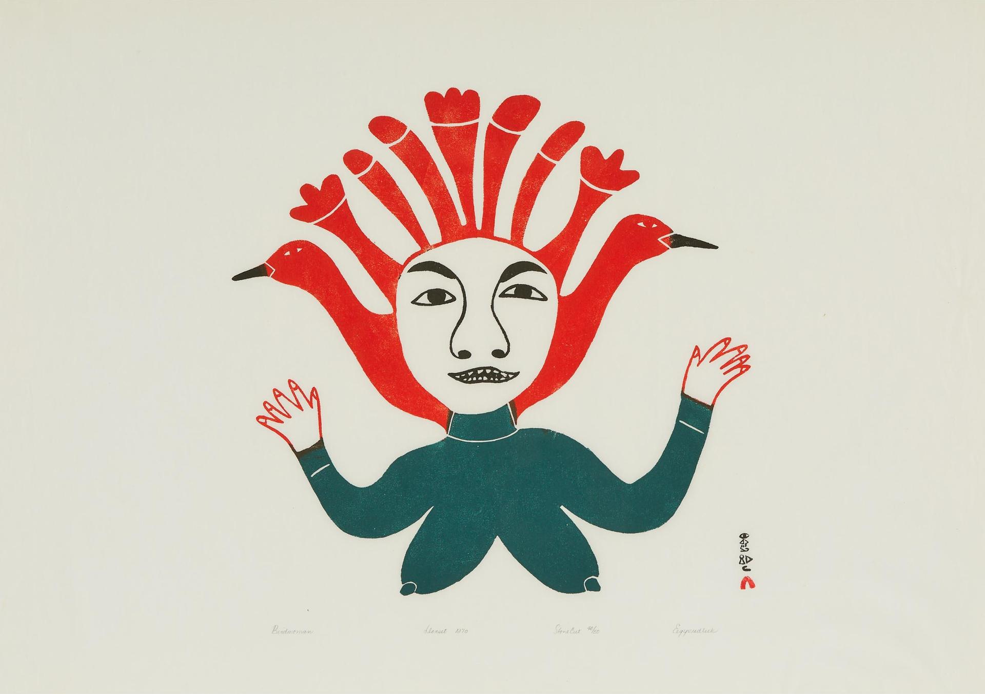 Egevadluq (Eegyvuldluk) Ragee (1920-1983) - Bird Woman