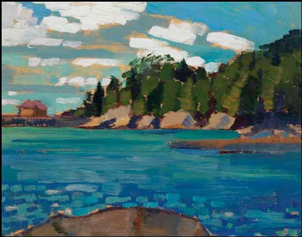 Sarah Margaret Armour Robertson (1891-1948) - Wharf, Cap à l'Aigle, PQ