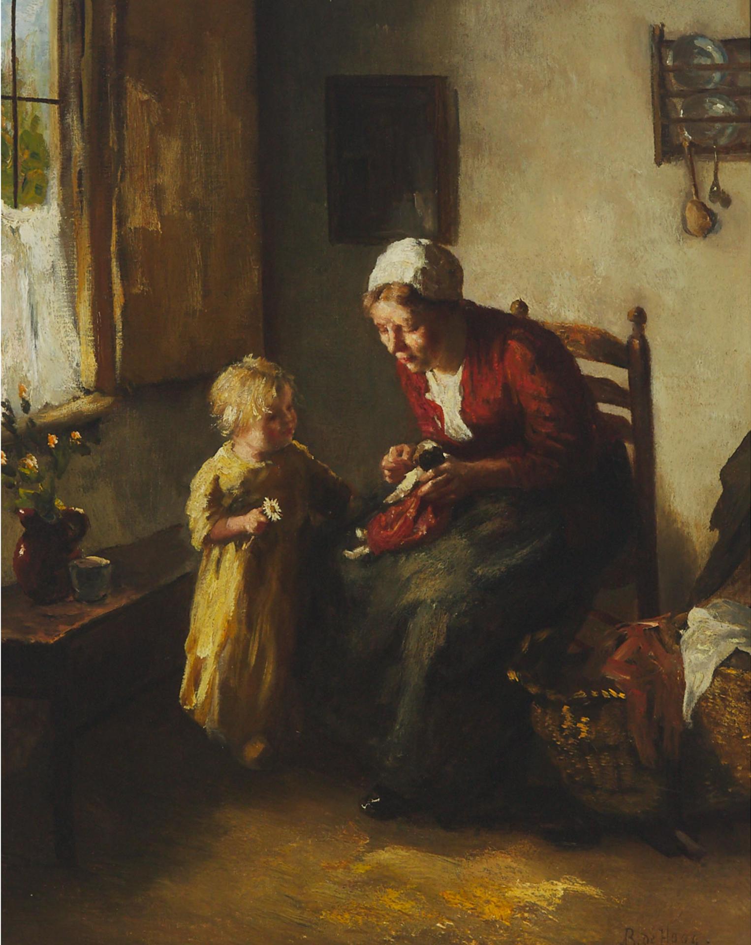 Bernard J. de Hoog (1867-1943) - Taking Care Of Dolly