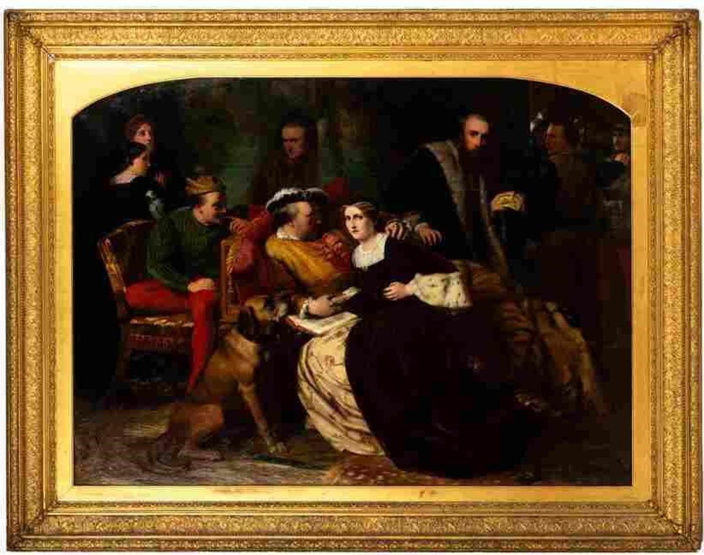William James Grant (1829-1866) - The Reconciliation of Henry the Eighth and Katherine Parr
