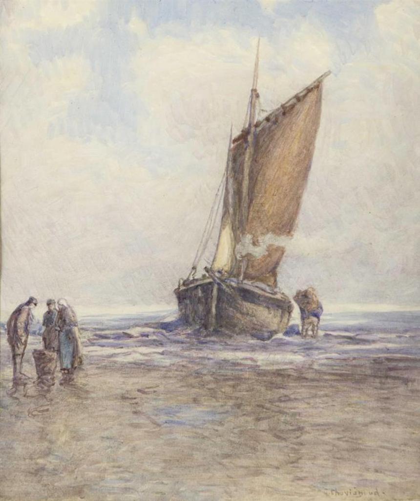 Georges Chavignaud (1865-1944) - Unloading the Catch