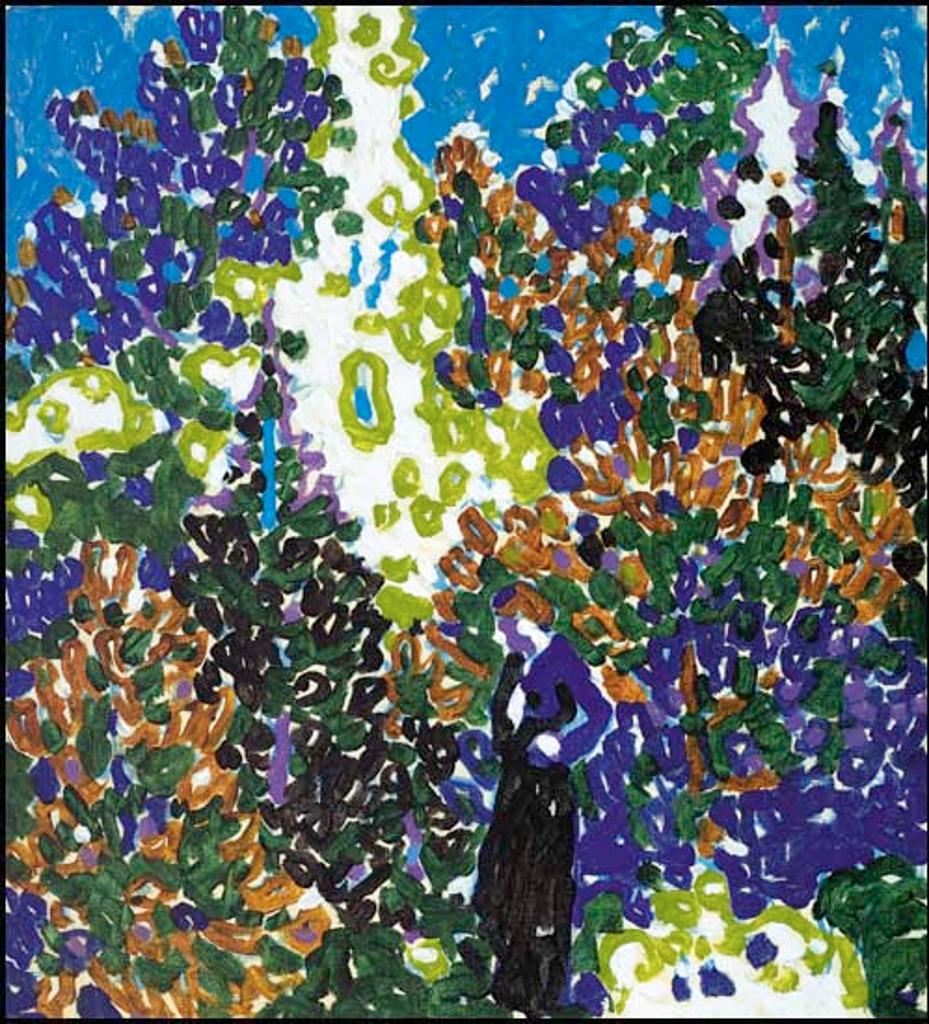 David Browne Milne (1882-1953) - Woman and Bright Trees, West Saugerties, N.Y.