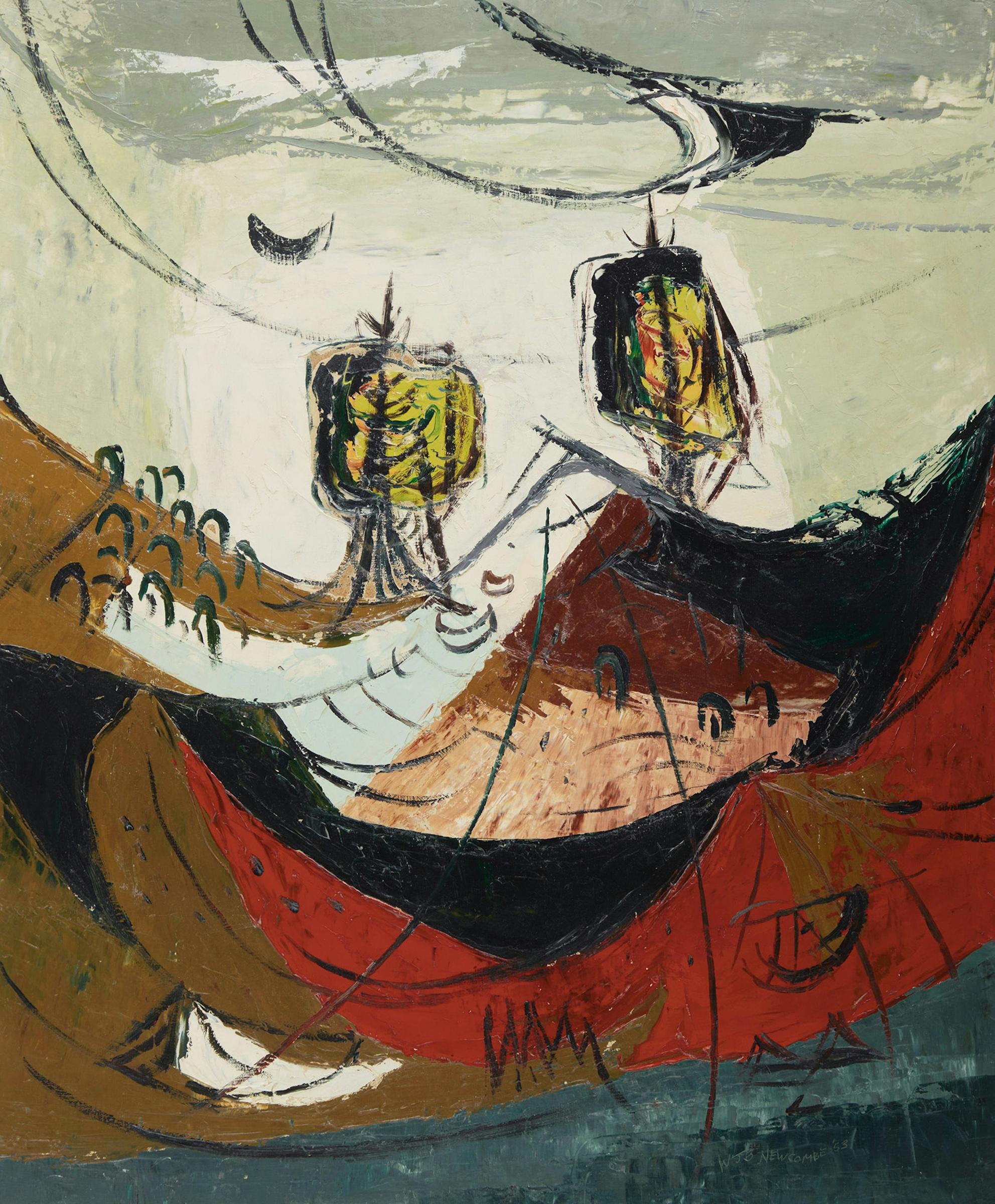 William John Bertram Newcombe (1907-1969) - Two Trees