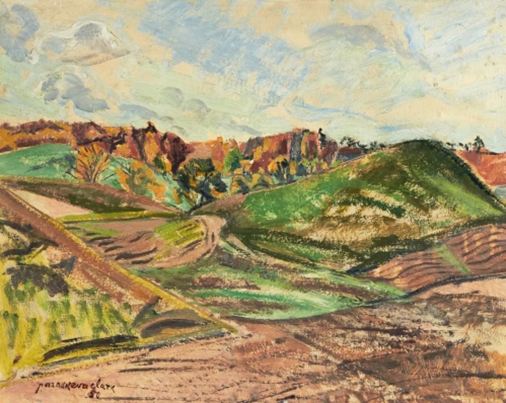 Paraskeva Plistik Clark (1898-1986) - Hills in Autumn