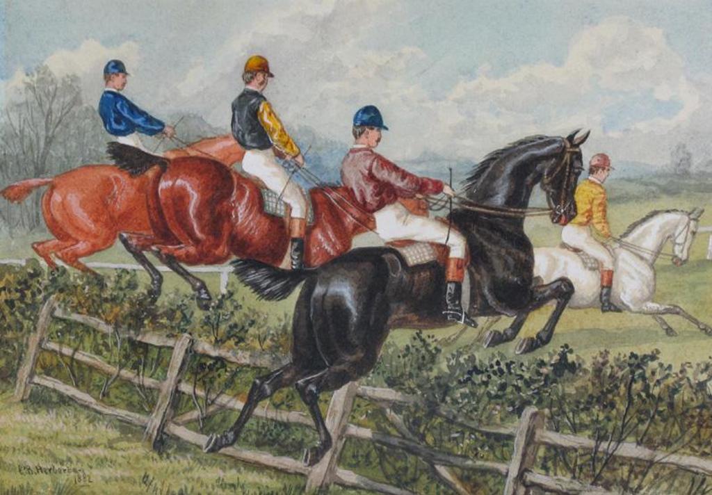 Edward Benjamin Herberte (1857-1893) - Equestrian Scene; 1882
