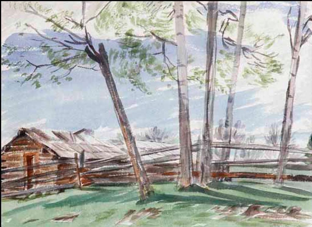 John Ensor (1905-1995) - Senator Campbell's Log Hut, Horsefly, Caribou (02376/2013-841)