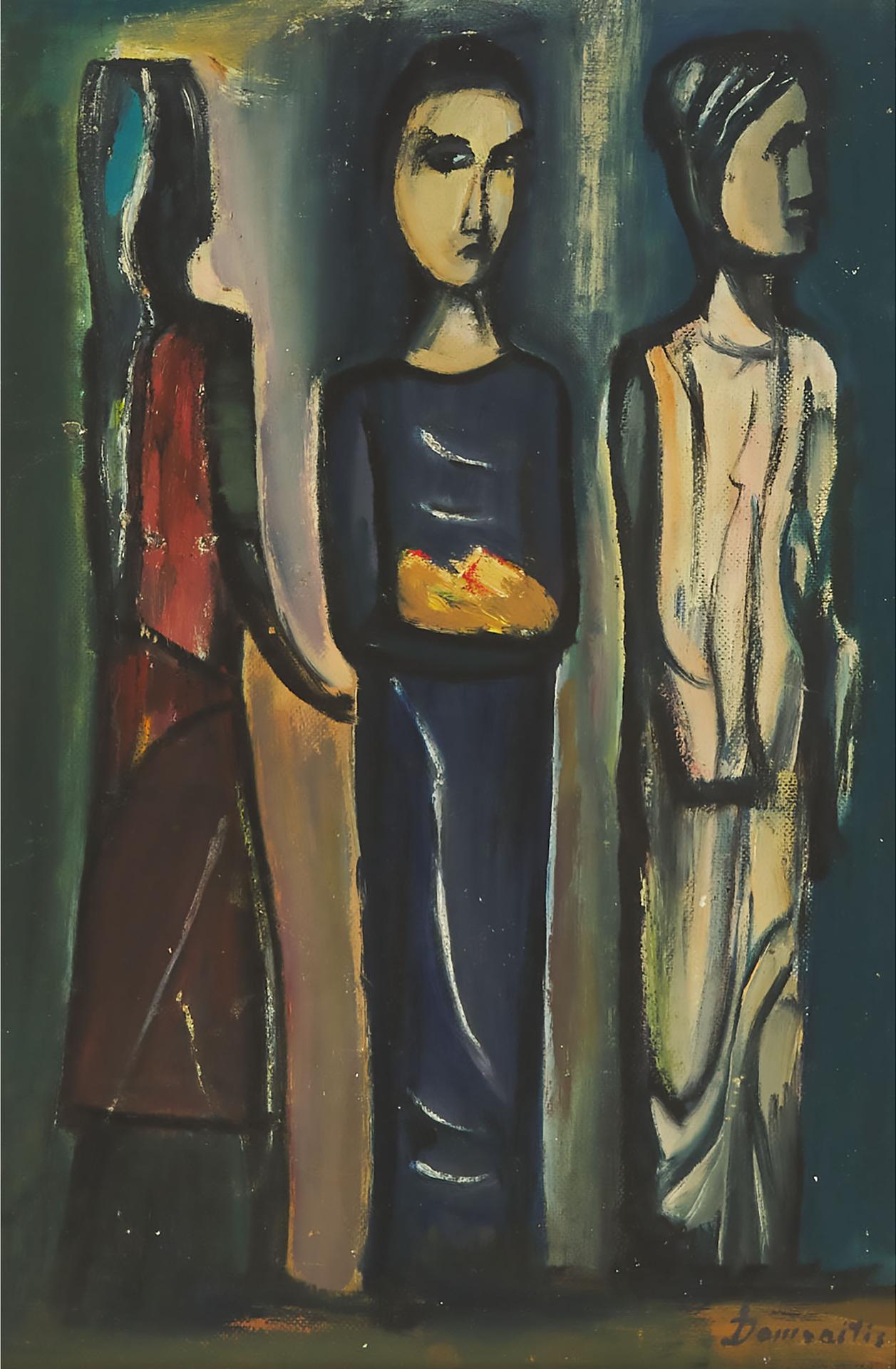 Pranas Domsaitis - Three Figures, 1953