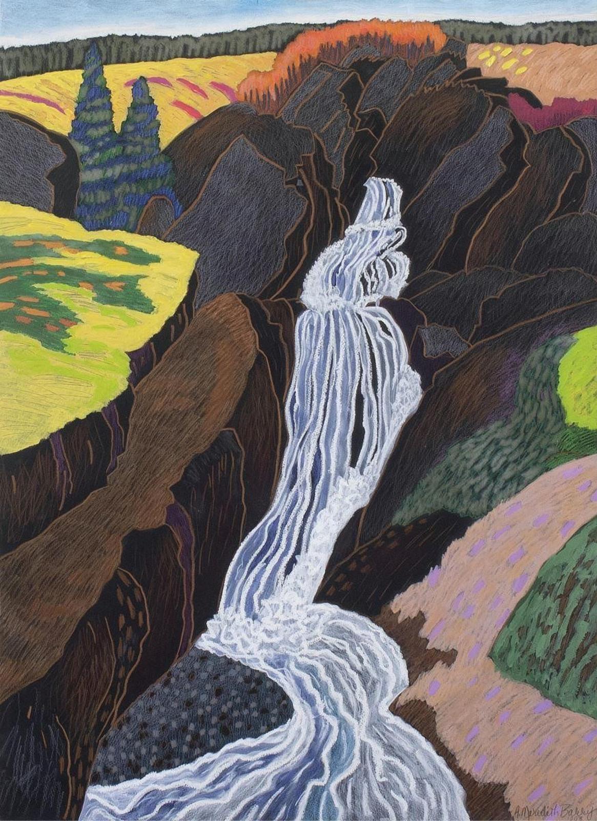 Anne Meredith Barry (1932-2003) - Cape Broyle Waterfall (St. Michaels Newfoundland); 1993