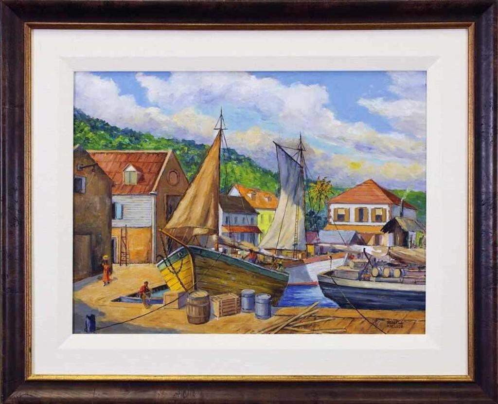 Robert James MacLeod (1889-1977) - Western Wharf, St. Lucia, W. I