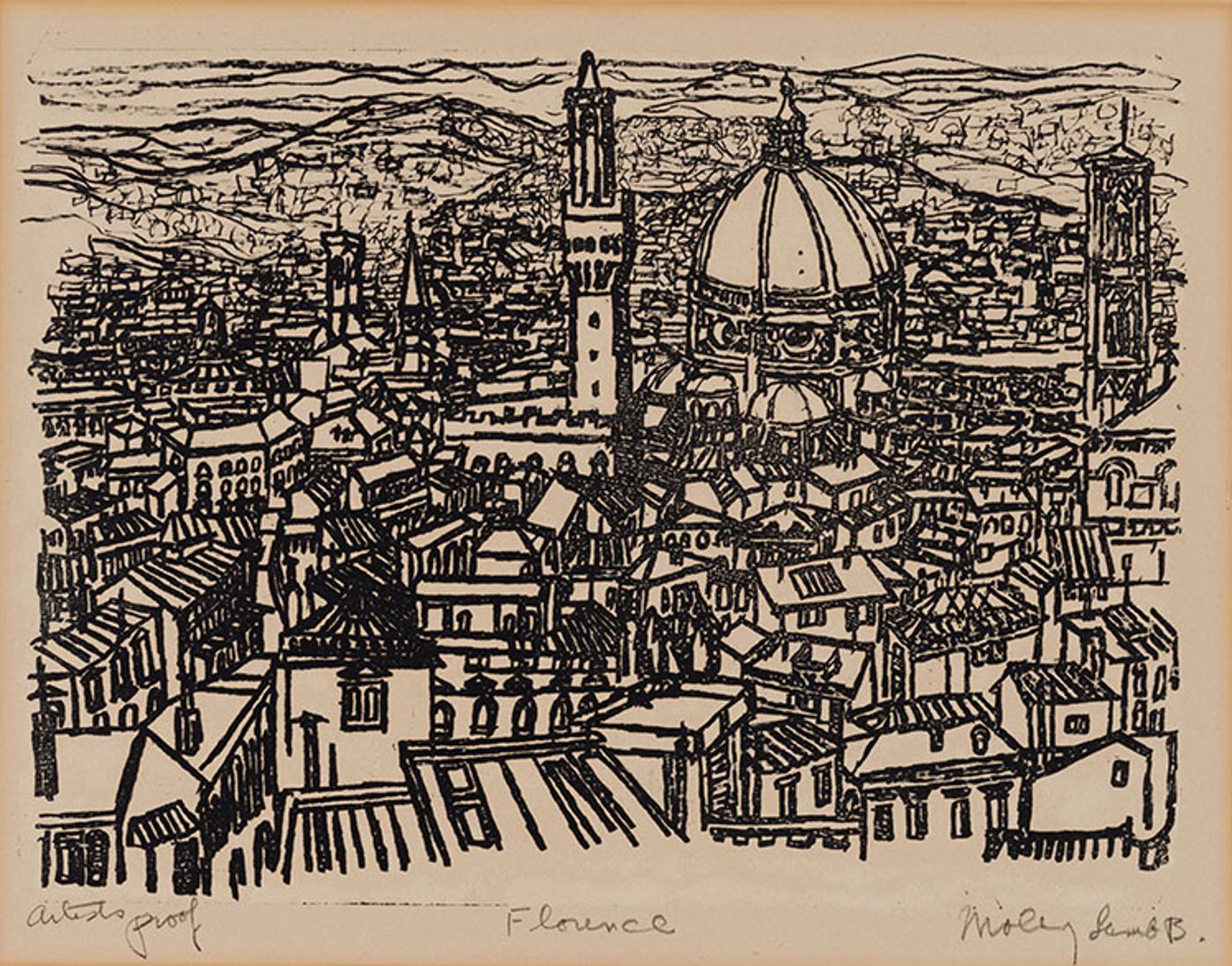 Molly Joan Lamb Bobak (1922-2014) - Florence