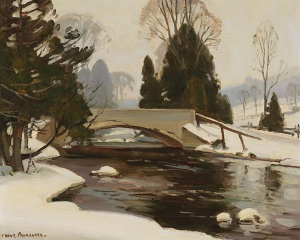 Frank Shirley Panabaker (1904-1992) - Winter Scene with Bridge