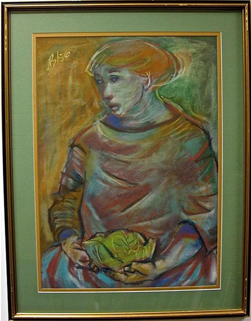 Aba Bayefsky (1923-2001) - Woman Holding A Cabbage