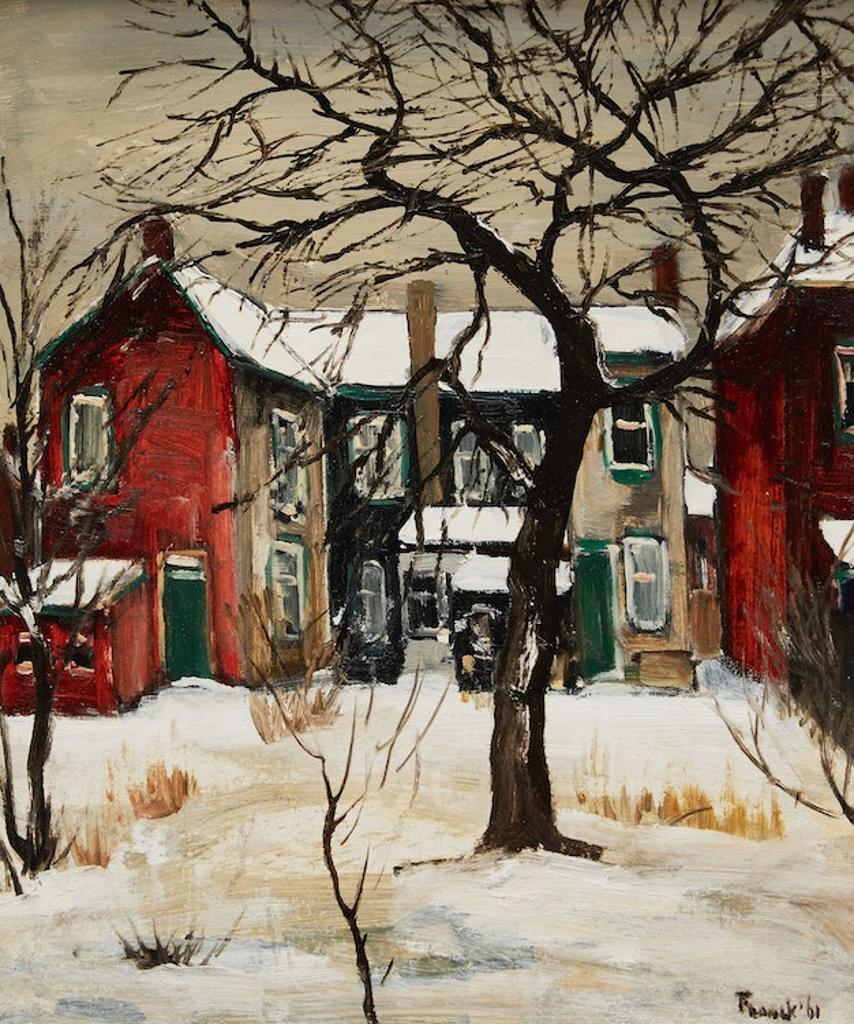 Albert Jacques Franck (1899-1973) - Untitled (Red Houses in Winter)