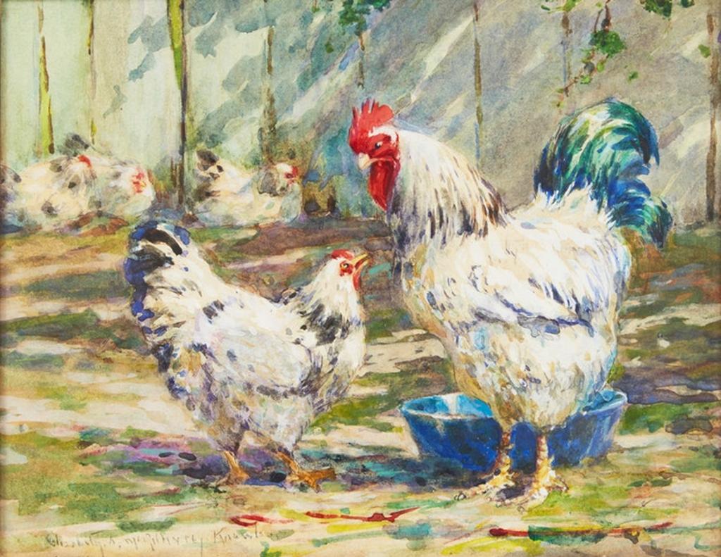 Elizabeth Annie Mcgilllivray Knowles (1866-1928) - Rooster and Hen