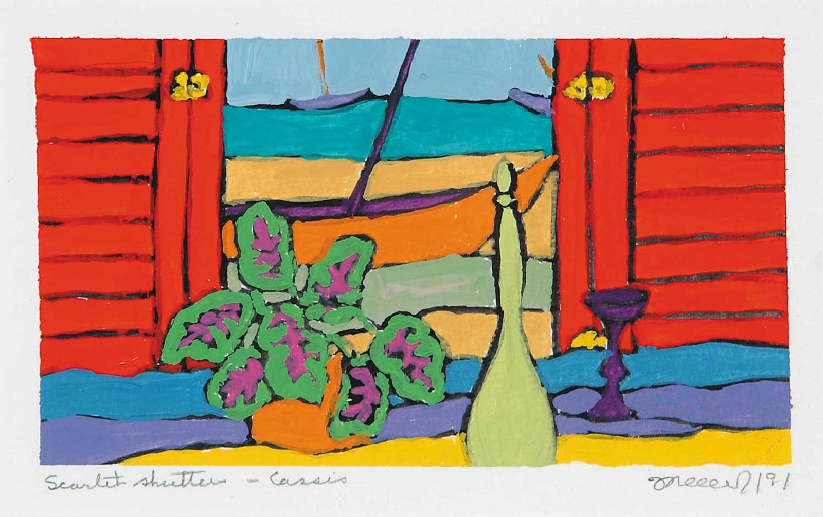 Jack Henry Pollock (1930-1992) - Scarlett Shutter - Cassis