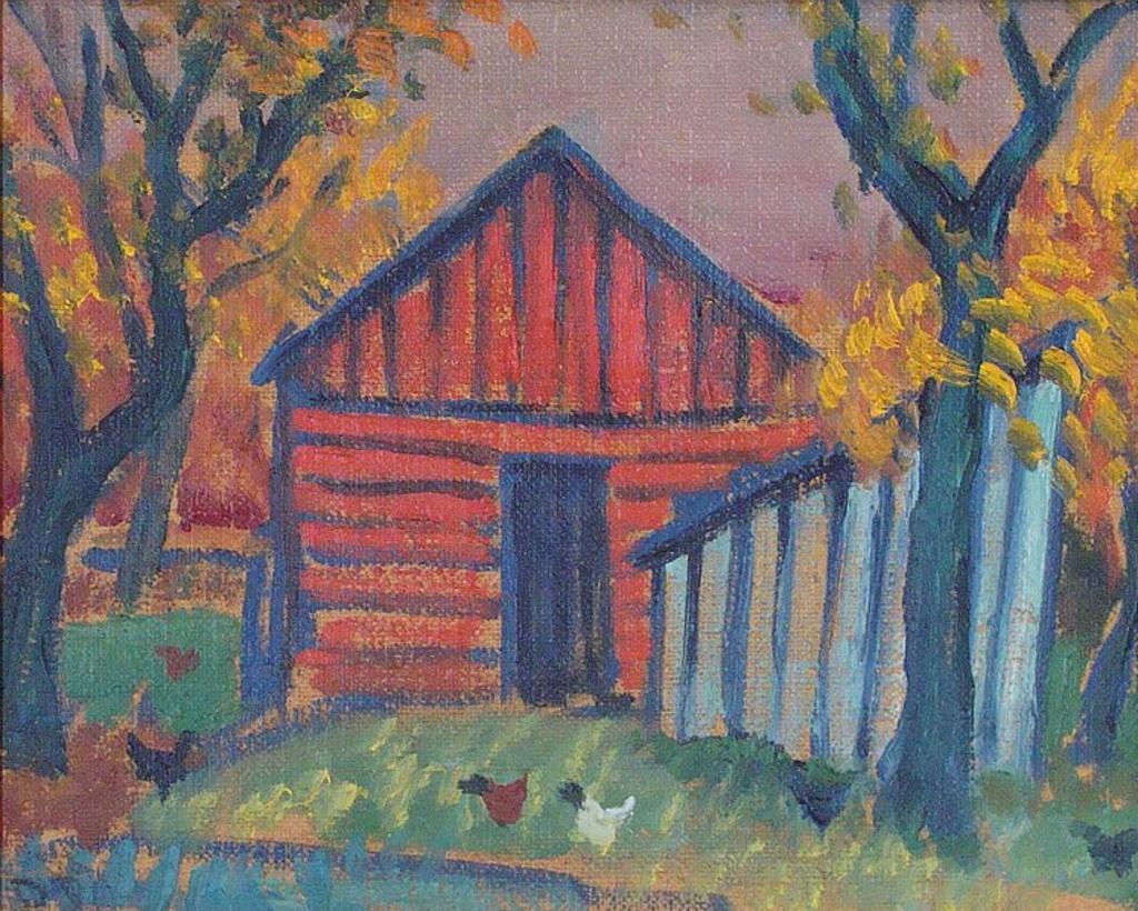 Llewellyn Petley-Jones (1908-1986) - Barn In The Cotswolds